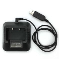 Baofeng Nabíjačka s USB káblom pre vysielačky UV-5R