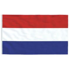 Vidaxl Vlajka Holandska a tyč 5,55 m hliník