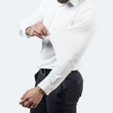 VIVVA® Košeľa, ktorá sa nekrčí – pánska elastická nekrčivá košeľa – biela, S/M | BRILLSHIRT