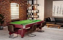 Hs Hop-Sport Biliardový stôl Vip Extra 9 FT višňovo/zelený