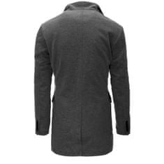 Dstreet Pánsky kabát LORES sivý cx0441 XL