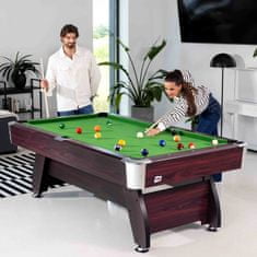Hs Hop-Sport Biliardový stôl Vip Extra 9 FT višňovo/zelený