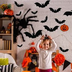 Korbi Závesná dekorácia netopiere, halloweenska girlanda, dekorácia 15 kusov