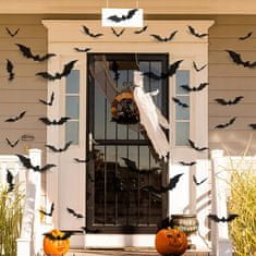 Korbi Závesná dekorácia netopiere, halloweenska girlanda, dekorácia 15 kusov