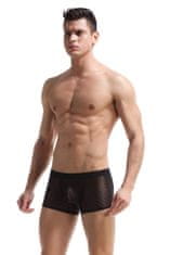 Temptly Sexy pánske sieťované boxerky čierne veľkosť L/XL