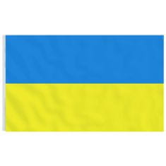 Vidaxl Vlajka Ukrajiny a tyč 5,55 m hliník