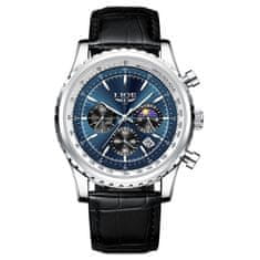 Lige Pánské hodinky - 8989-9 silver blue + darček ZADARMO (Kopírovat)