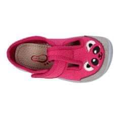 Bar3Foot Dievčenské barefoot papuče prezuvky ružové, 20
