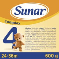 Sunar Complex 4 batoľacie mlieko, 6 x 600 g
