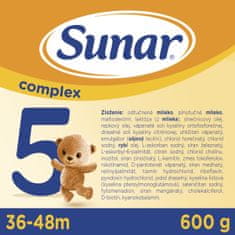 Sunar Complex 5 detské mlieko, 6 x 600 g
