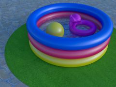 Betap Umelá tráva pod bazén Sporting s nopmi KRUH (vhodný ako bazénová podložka) – na von aj na doma 150x150 (priemer) kruh