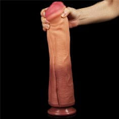Lovetoy Lovetoy 12″ (30 cm) Dual Layered Platinum Silicone Cock