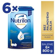 Nutrilon 1 Advanced počiatočné dojčenské mlieko 6x 800g, 0+