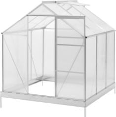Záhradný skleník MR4037 190x190x207 cm + základňa