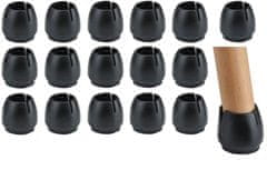 Korbi Plstené podložky pod nohy stoličiek, 16 ks, 17-21 mm