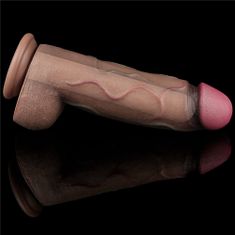 Lovetoy Lovetoy 12″ (31 cm) Dual Layered Cock (Brown), replika BBC dildo