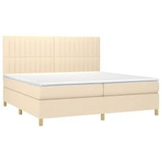 Petromila vidaXL Boxspring posteľ s matracom krémová 200x200 cm látka