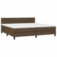 Petromila vidaXL Boxspring posteľ s matracom tmavohnedá 200x200 cm látka