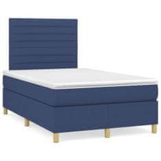 shumee Boxspring posteľ s matracom modrá 120x200 cm látka