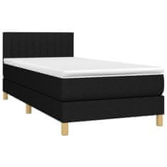 shumee Posteľný rám boxspring s matracom čierny 80x200 cm látka