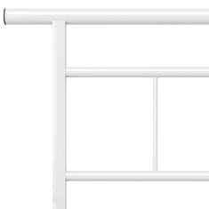 Vidaxl Posteľný rám, biely, kov 180x200 cm