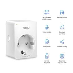 TP-LINK Chytrá zásuvka Tapo P100 (1-pack) (EU) regulácia 230V cez IP, Cloud, WiFi