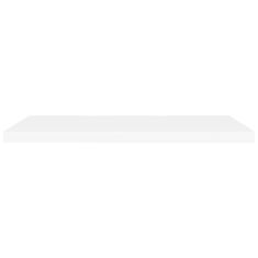 Vidaxl Plávajúce nástenné police 2 ks, biele 90x23,5x3,8 cm, MDF