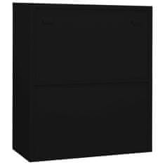 Petromila vidaXL Kancelárska skriňa čierna 90x40x105 cm oceľová