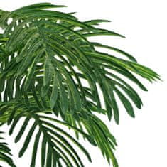 Vidaxl Umelá palma Cycas s kvetináčom 140 cm zelená