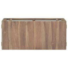Petromila vidaXL Nástenná kúpeľňová skrinka 90x39x40 cm masívne tíkové drevo