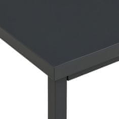 Petromila vidaXL Industriálny stôl so zásuvkami antracitový 105x52x75 cm oceľt