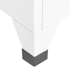 Petromila vidaXL Uzamykacia skriňa biela 38x45x180 cm oceľová
