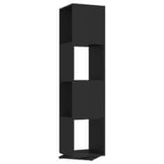 Petromila vidaXL Otočná skrinka, čierna 34,5x34,5x75,5 cm, kompozitné drevo