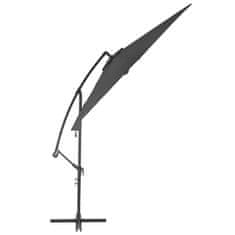Petromila vidaXL Závesný slnečník s hliníkovou tyčou 300 cm antracitový