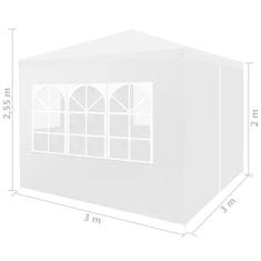 Petromila vidaXL Párty stan 3x3 m, biely