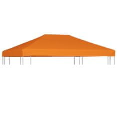 Petromila vidaXL Strieška na altánok 310 g/m² 4x3 m oranžová