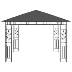 shumee Altánok so sieťou proti komárom antracitový 3x3x2,73 m 180 g/㎡