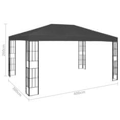 Petromila vidaXL Altánok 3x4 m, antracitový