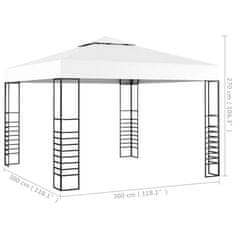 Petromila vidaXL Záhradný stan 3x3 m, biely