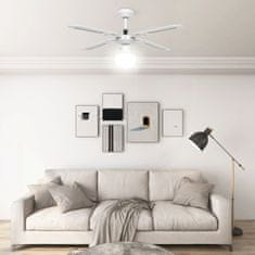 Vidaxl Stropný ventilátor s osvetlením 106 cm biely