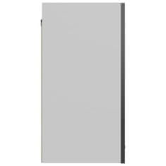 Vidaxl Závesná skrinka, lesklá sivá 60x31x60 cm, drevotrieska