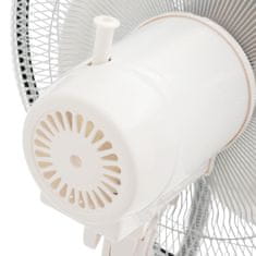 Vidaxl Stojanový ventilátor s výrobou hmly 3 rýchlosti fúkania biely