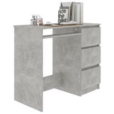 Petromila vidaXL Písací stôl, betónovo sivý 90x45x76 cm, kompozitné drevo