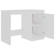 Vidaxl Písací stôl, biely 100x50x76 cm, drevotrieska