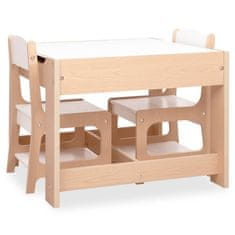 Petromila vidaXL Detský stôl s 2 stoličkami MDF
