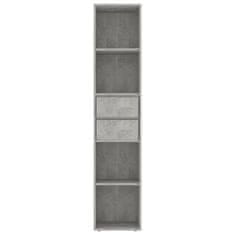 Petromila vidaXL Knižnica, betónovo sivá 36x30x171 cm, kompozitné drevo