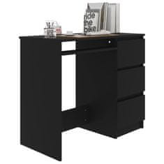 Petromila vidaXL Písací stôl, čierny 90x45x76 cm, kompozitné drevo
