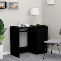 Petromila vidaXL Písací stôl, čierny 90x45x76 cm, kompozitné drevo