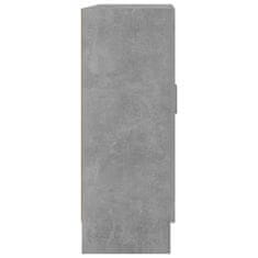 Vidaxl Vitrína, betónovo sivá 82,5x30,5x80 cm, drevotrieska