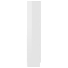 Petromila vidaXL Vitrína, lesklá biela 82,5x30,5x150 cm, kompozitné drevo
